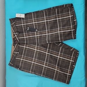 NWT O'Neill Men's Plaid Triumph Brown Heather Skate,  Board Shorts, Size…